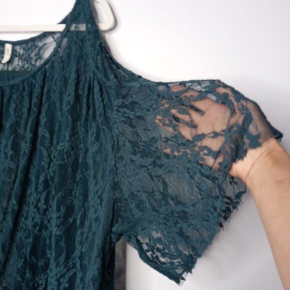Free People lace cold shoulder blouse size medium - Picture 9 of 13